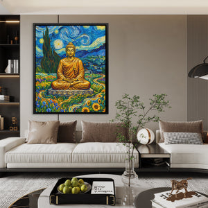 Buddha Starry Night - Luxury Wall Art
