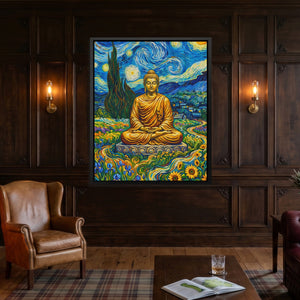 Buddha Starry Night - Luxury Wall Art