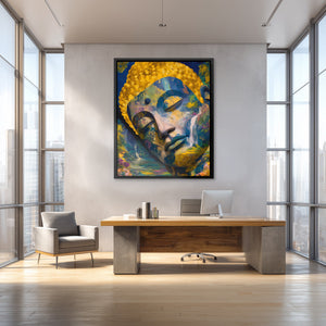 Buddha's Golden Depths - Luxury Wall Art