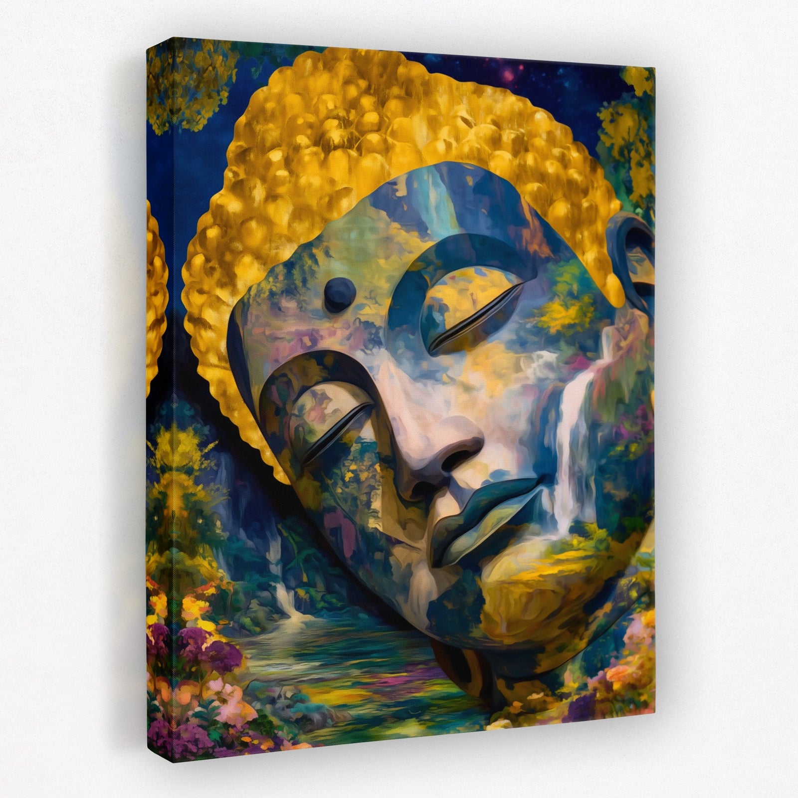 Buddha's Golden Depths - Luxury Wall Art