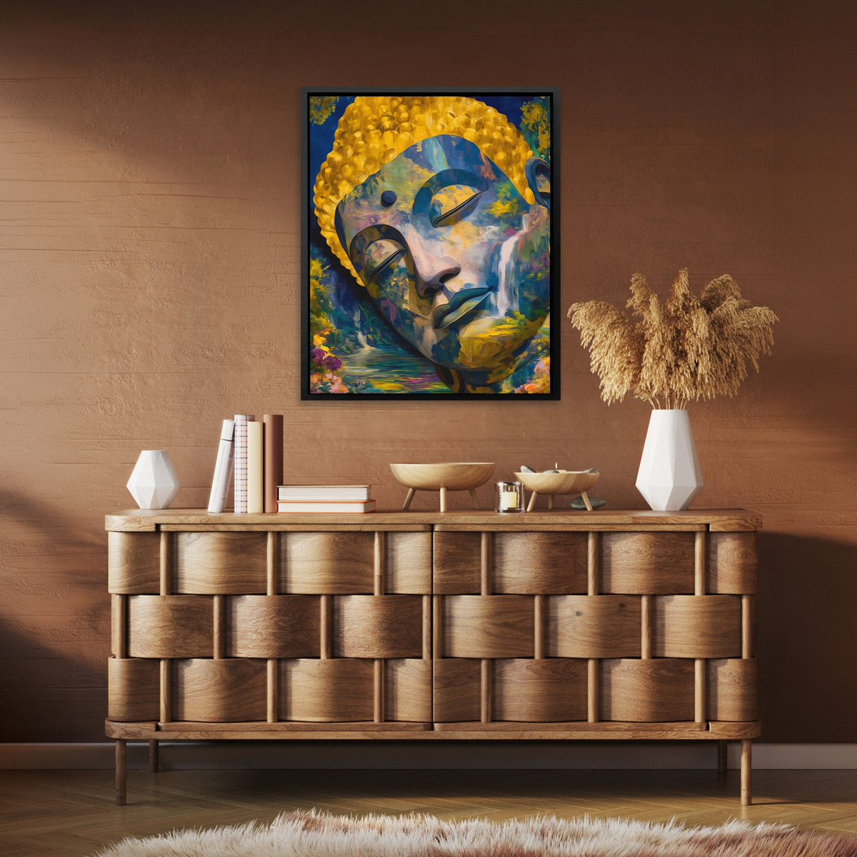Buddha's Golden Depths - Luxury Wall Art