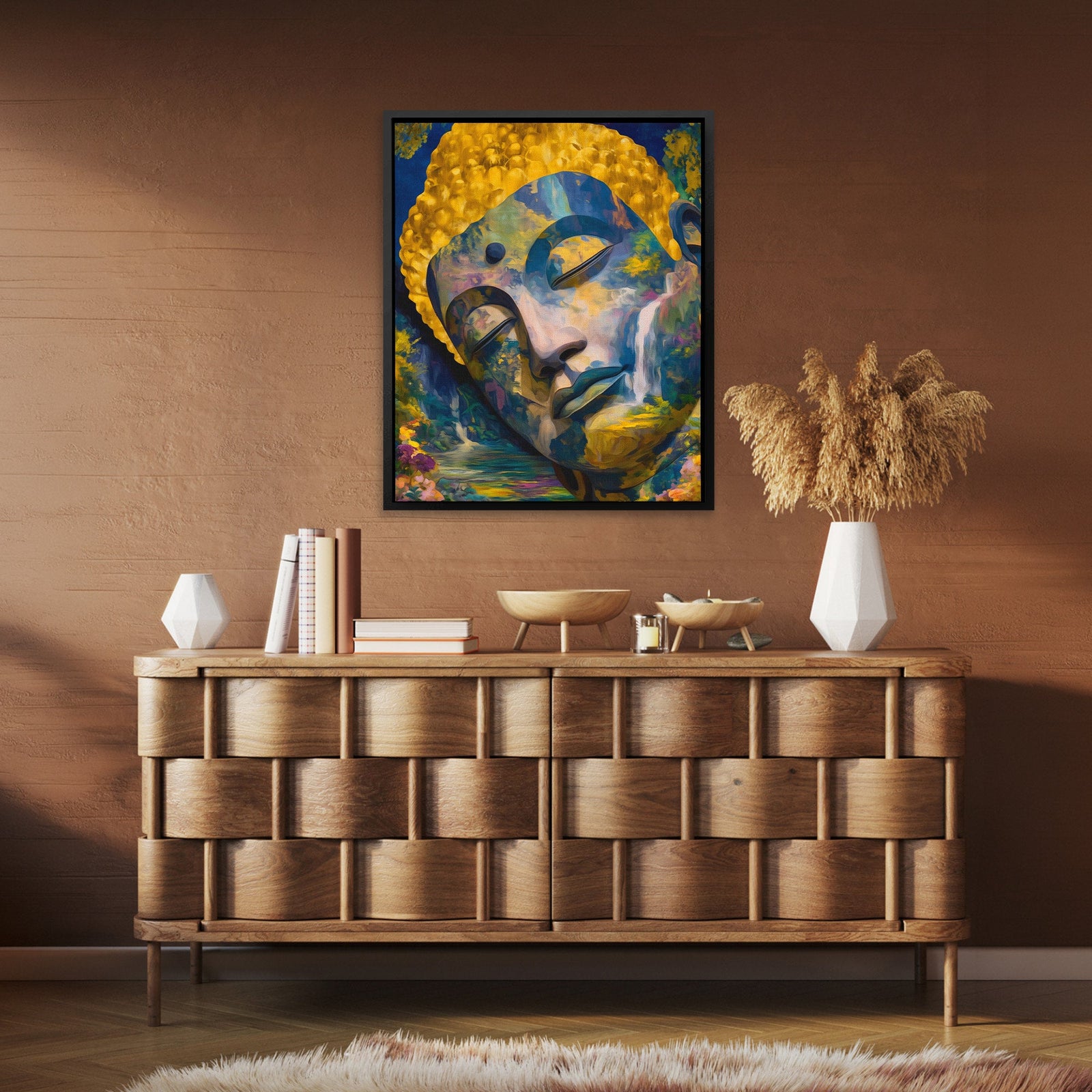 Buddha's Golden Depths - Luxury Wall Art