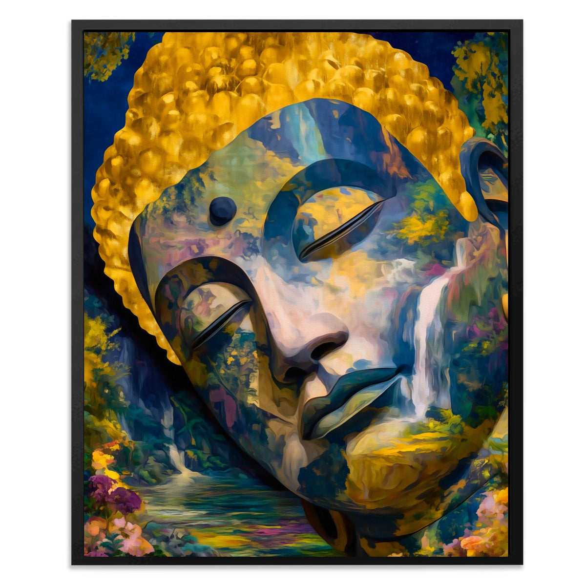 Buddha's Golden Depths - Luxury Wall Art