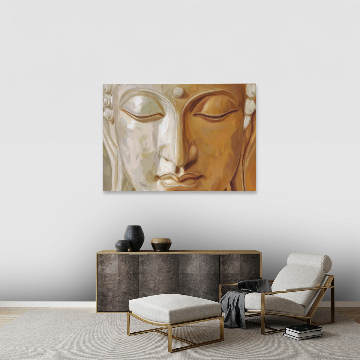 Buddhas Golden Light - Luxury Wall Art