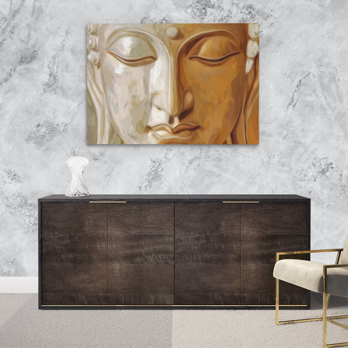 Buddhas Golden Light - Luxury Wall Art