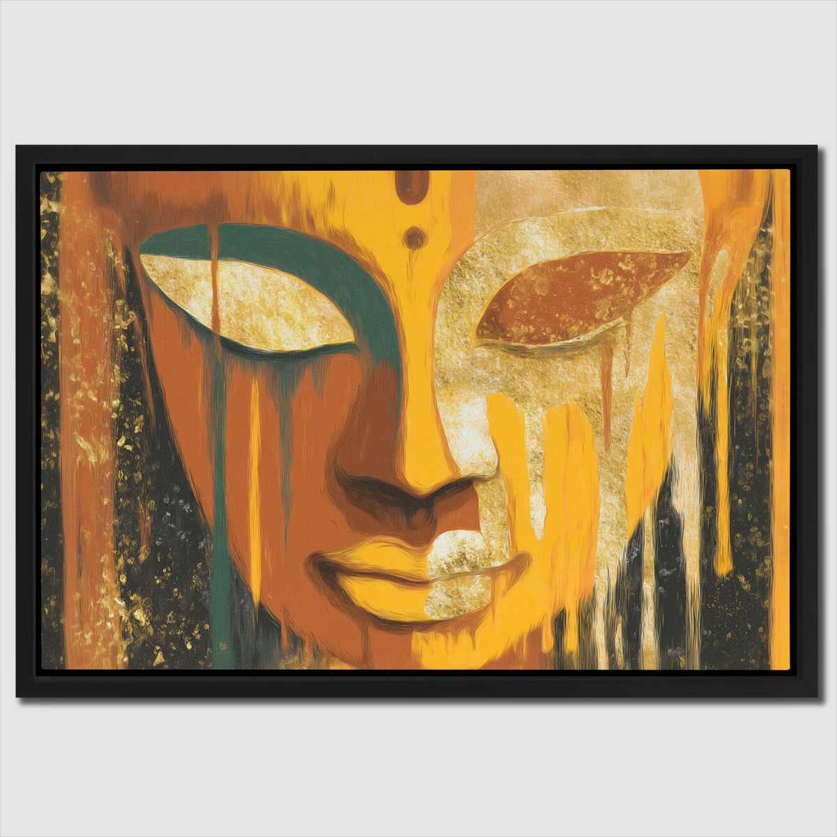 Buddha's Golden Meditation - Buddha Art