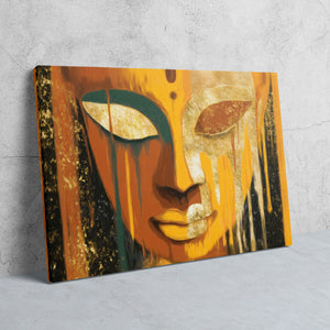 Buddha's Golden Meditation - Luxury Wall Art