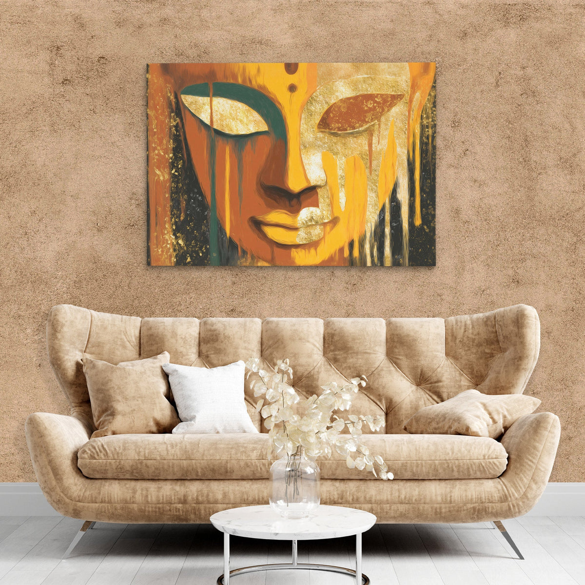 Buddha's Golden Meditation - Luxury Wall Art