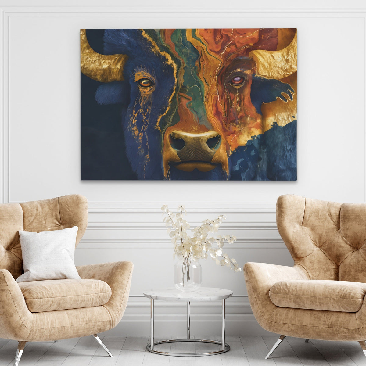 Buffalo Color Scatter - Luxury Wall Art