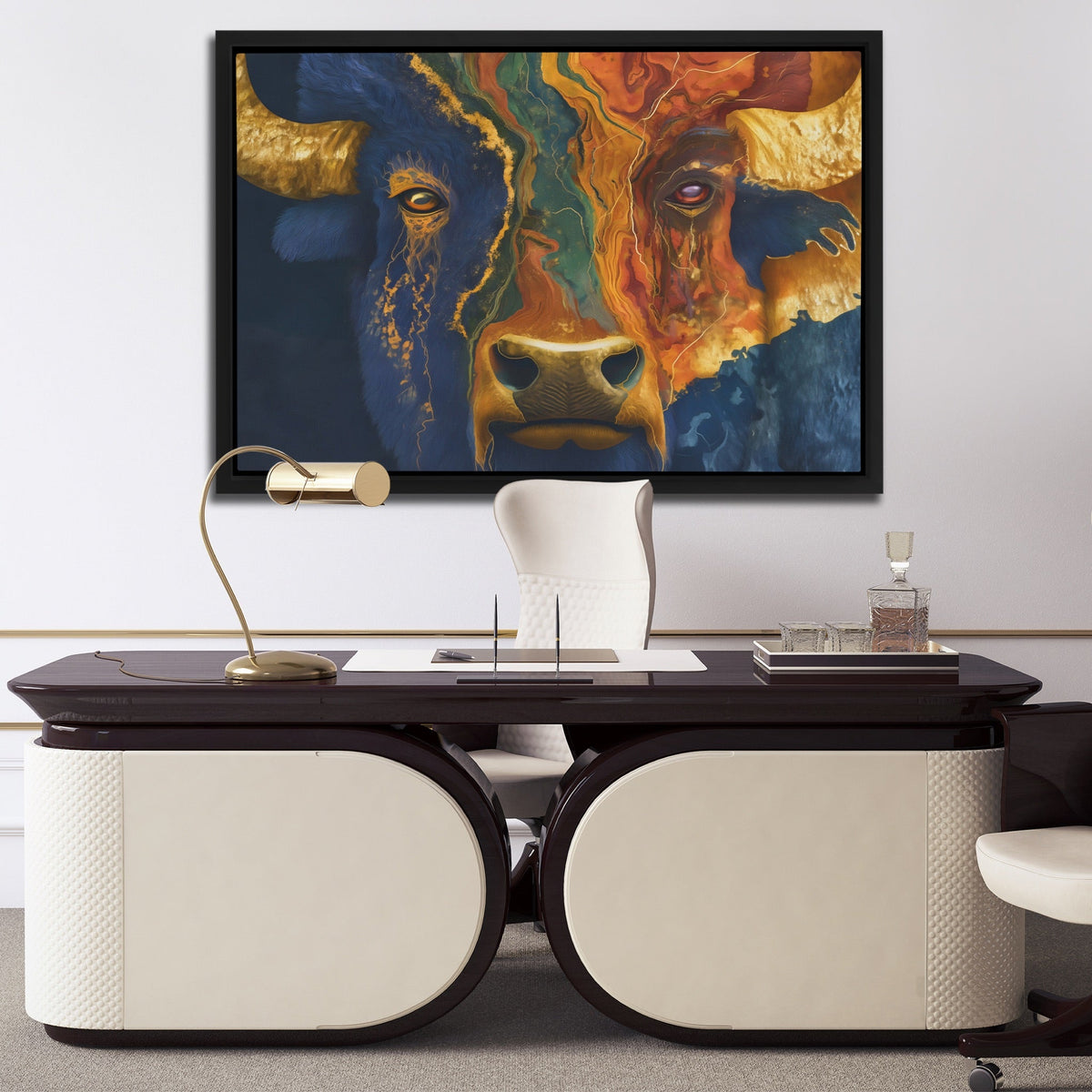 Buffalo Color Scatter - Luxury Wall Art