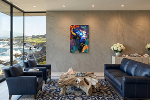 Buffalo Cosmic Burst canvas wall art, room view