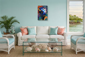 Buffalo Cosmic Burst canvas wall art, room view