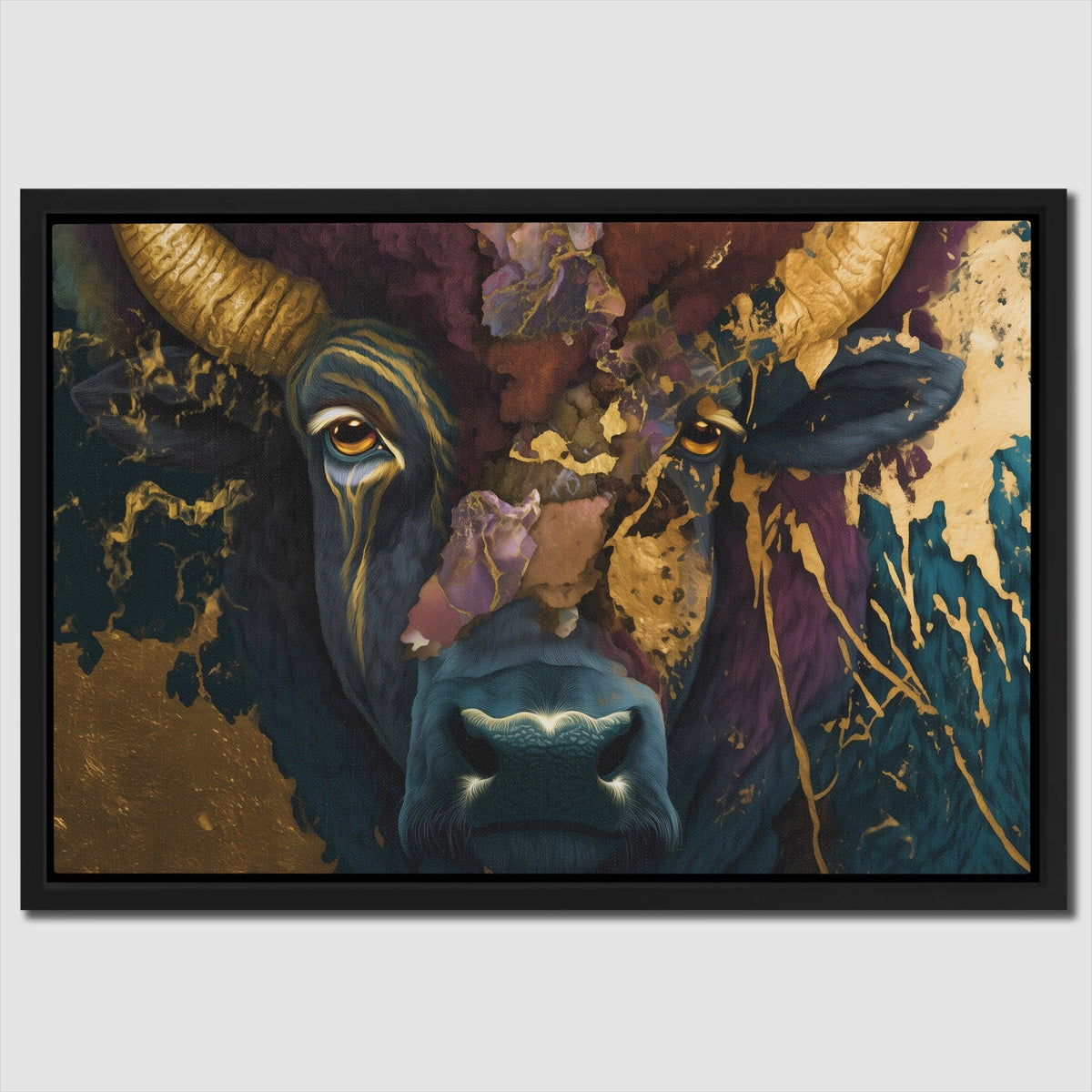 Buffalo Gold Swirl - Luxury Wall Art