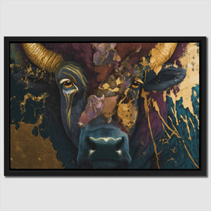 Buffalo Gold Swirl - Luxury Wall Art