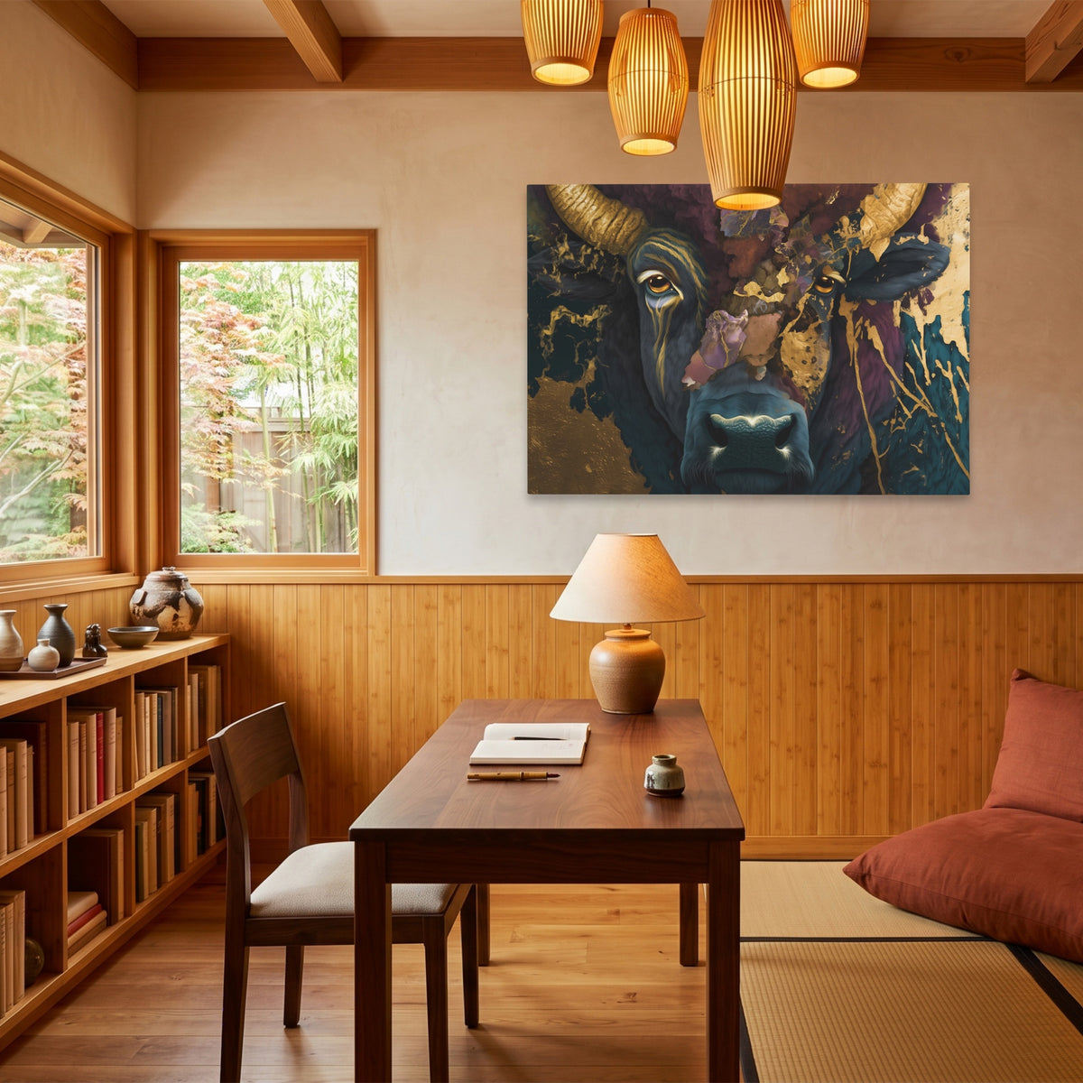 Buffalo Gold Swirl — Buffalo Gold Swirl Wood Minimalist Room Land 215