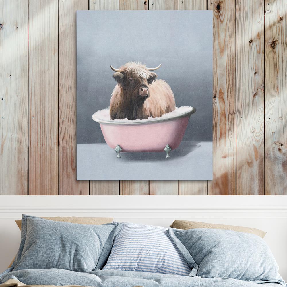 Buffalo In The Bath - Luxury Wall Art