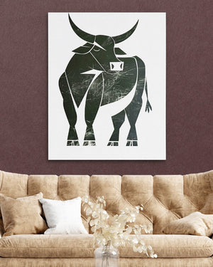 Bull Abstracted - Luxury Wall Art