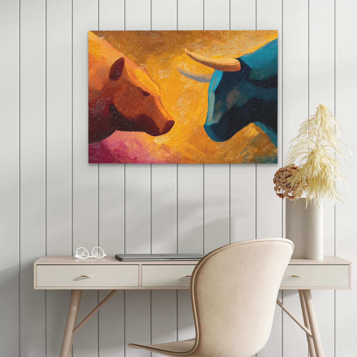 Bull and Bear Face Off