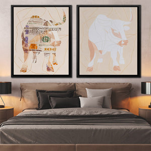 Bull and Cash - Luxury Wall Art