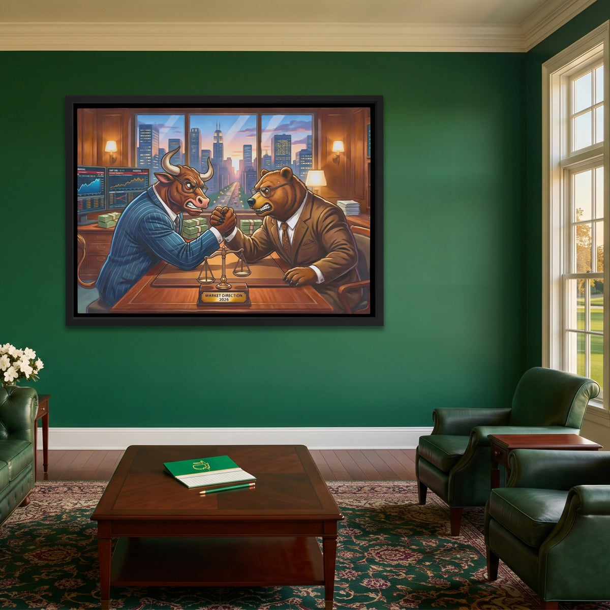 Bull Bear Office Arm Wrestle — Bull Bear Office Arm Wrestle Augusta Golf Land 3