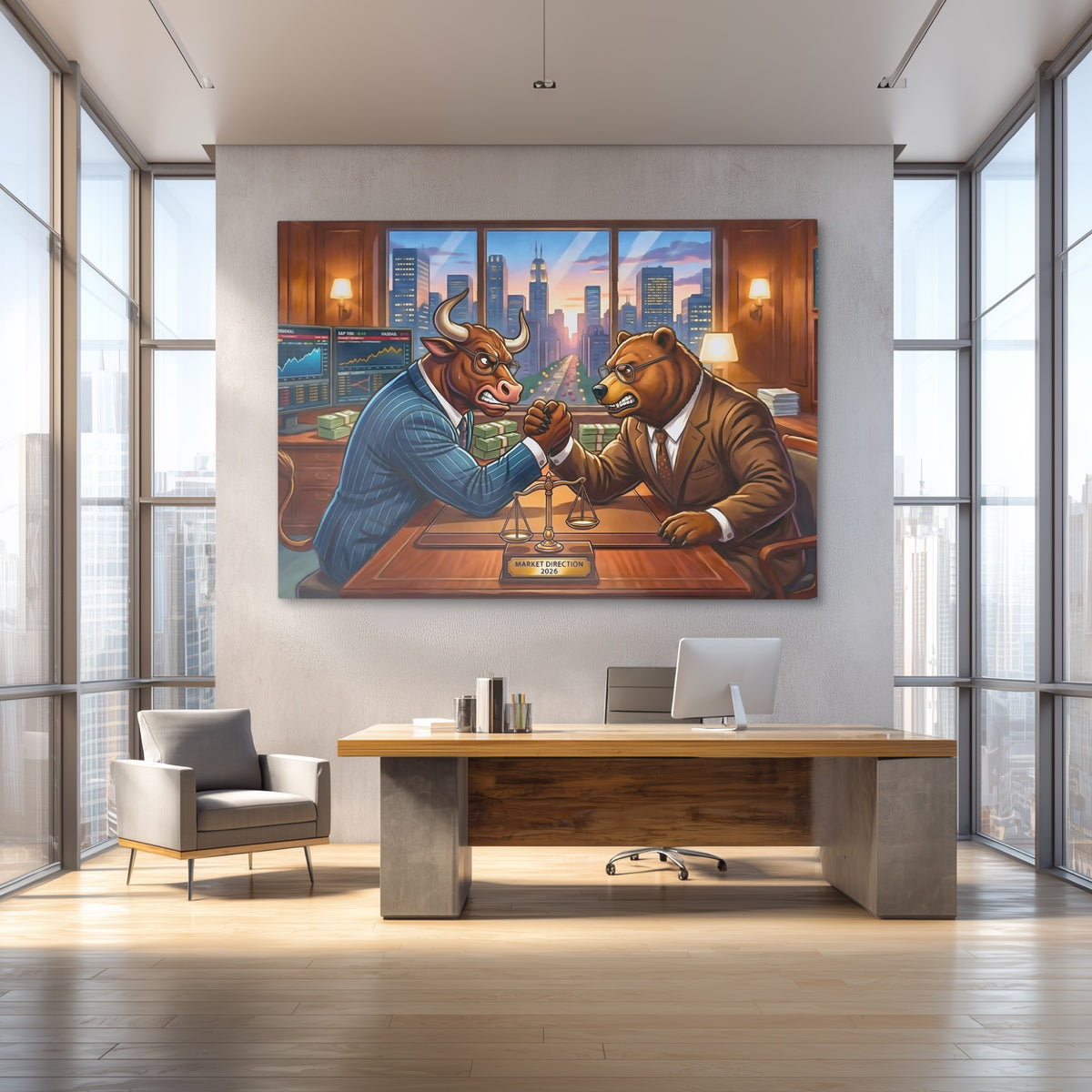 Bull Bear Office Arm Wrestle — Bull Bear Office Arm Wrestle Baller Office 10