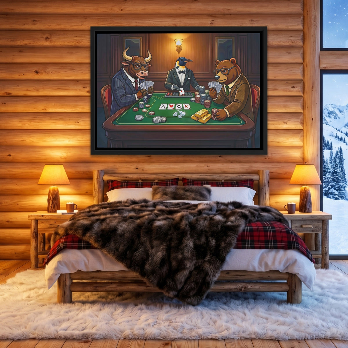 Bull Bear Poker Room — Bull Bear Poker Room Cozy Cabin Land 11