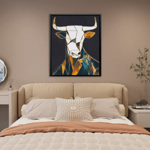 Bull Crystalline Vision - Luxury Wall Art