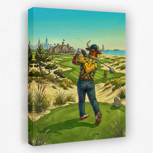 Bull Driver Box canvas wall art