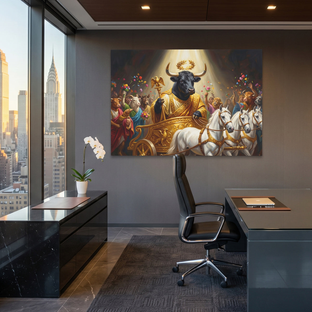 Bull Golden Ascension — Bull Golden Ascension Office View Land 131