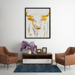 Bull in Balance - Luxury Wall Art