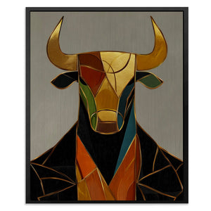 Bull in Boardroom - Luxury Wall Art