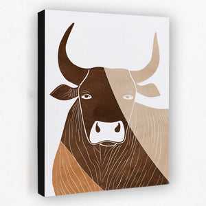 Bull in Lines - Luxury Wall Art