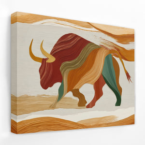 Bull Layered Motion — Bull Layered Motion Landscape   Side View   Mirror Wrap 129