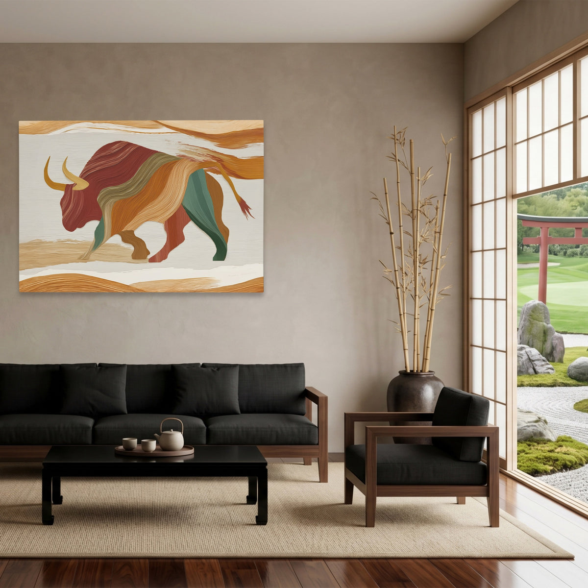 Bull Layered Motion — Bull Layered Motion Japanese Garden Land 93