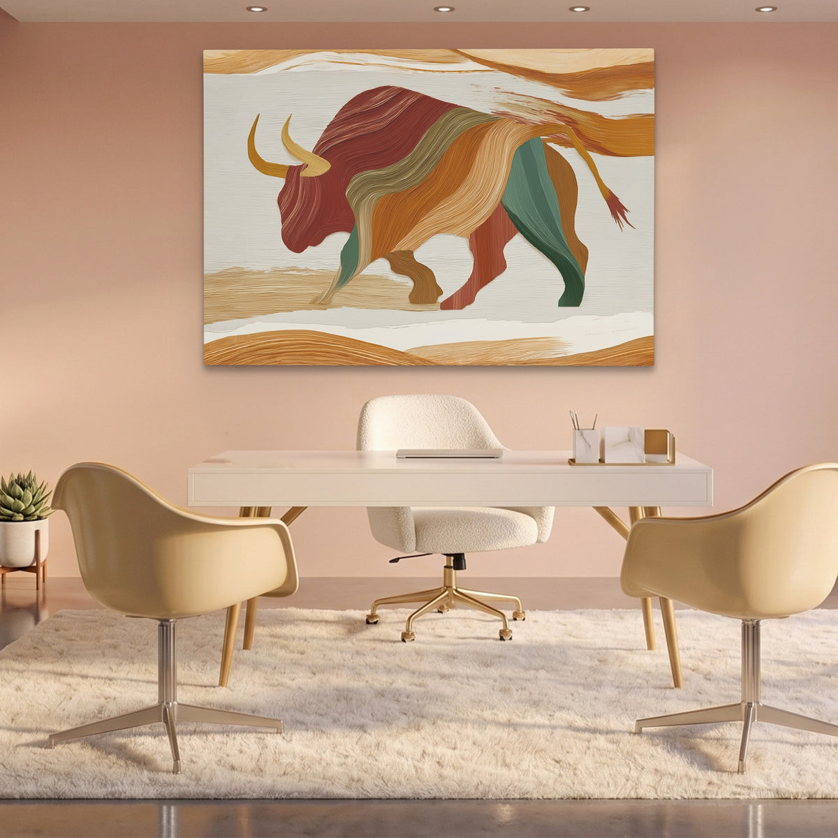 Bull Layered Motion — Bull Layered Motion Pink Office Land 201