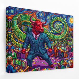 Bull Market Surge — Bull Market Surge Landscape   Side View   Mirror Wrap 172