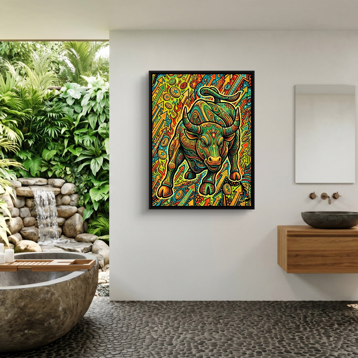 Bull Market Swirl - Luxury Wall Art