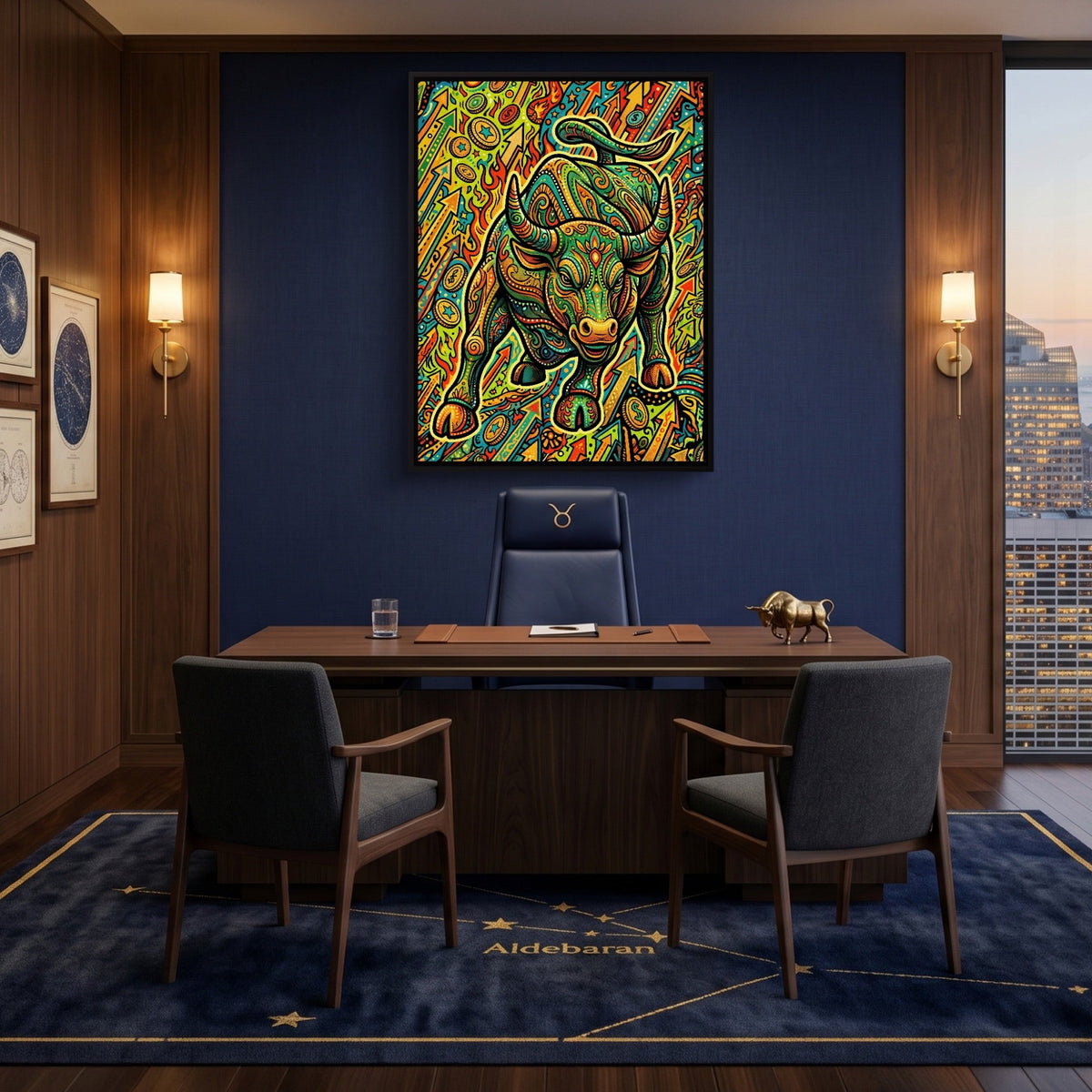 Bull Market Swirl - Luxury Wall Art