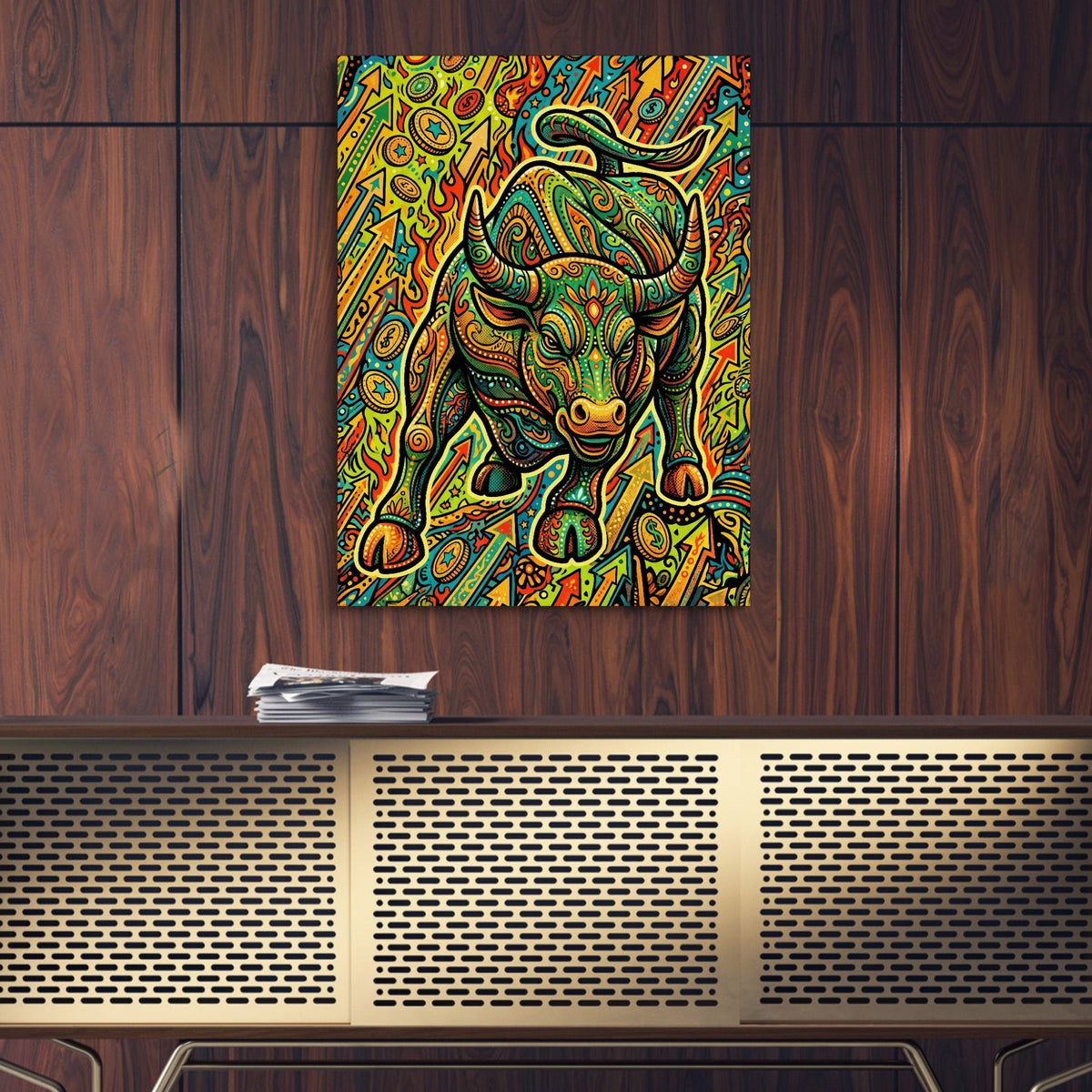 Bull Market Swirl - Luxury Wall Art