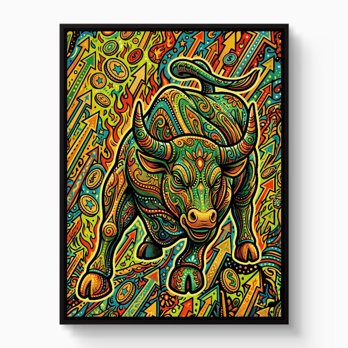 Bull Market Swirl - Luxury Wall Art