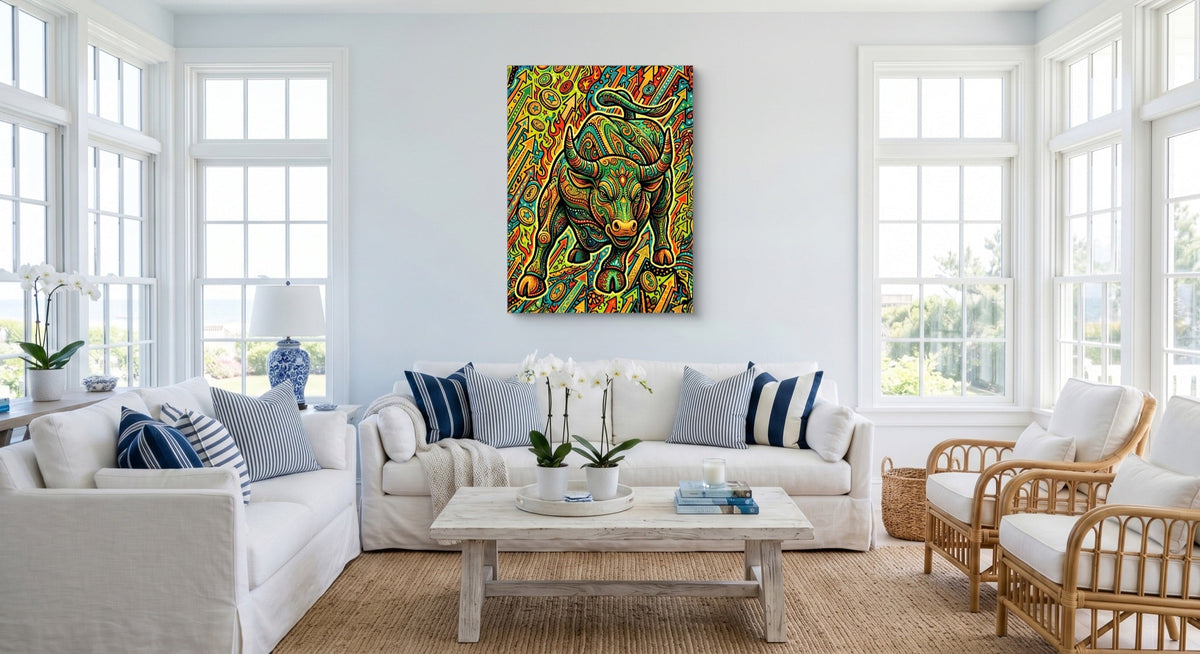 Bull Market Swirl - Luxury Wall Art