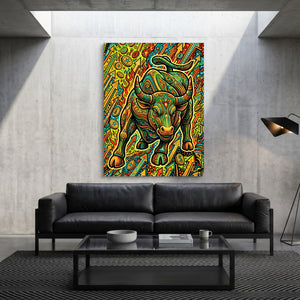 Bull Market Swirl — bull market swirl sq grey luxury 1port flush print