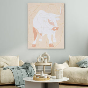 Bull Minimal - Luxury Wall Art