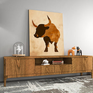 Bull Outline - Luxury Wall Art