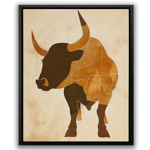 Bull Outline - Luxury Wall Art