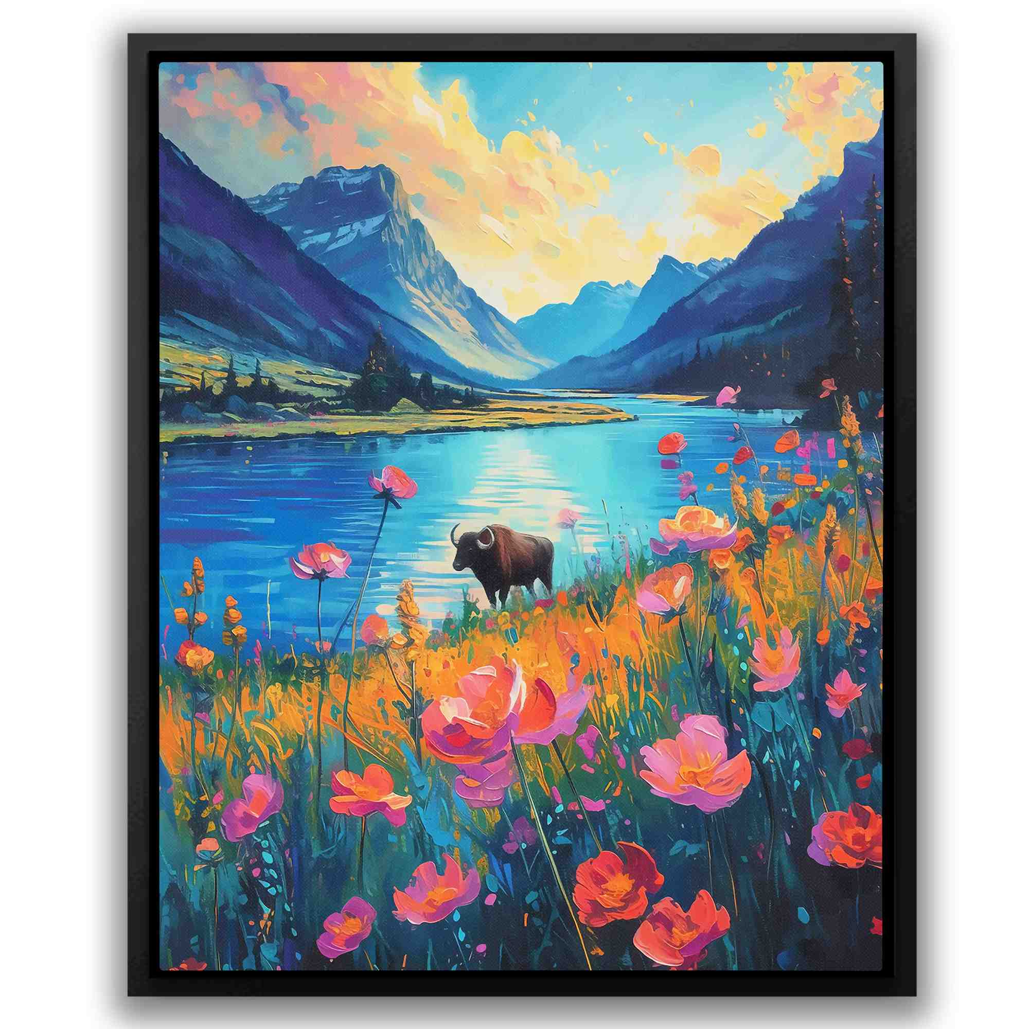 Bull Prairie - Luxury Wall Art