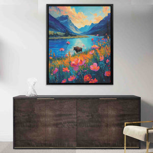 Bull Prairie - Luxury Wall Art