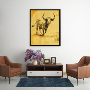 Bull Presence - Luxury Wall Art