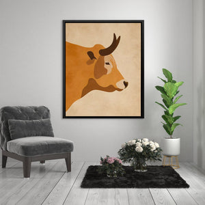 Bull Profile - Luxury Wall Art