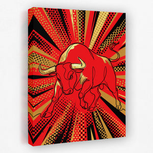 Bull Red Charge — bull red charge side view mirror wrap